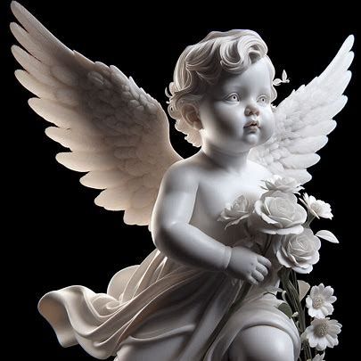 angel baby statue, cinema 4d, extremely realistic, with flower. flying angel - Image Creator from Microsoft Designer Baby Cherub Tattoo, Angel Baby Statue, Angel Sculpture Art, Baby Statue, Flying Angel, Cherub Sculpture, Cherub Tattoo, Angel Sculpture, Angel Images