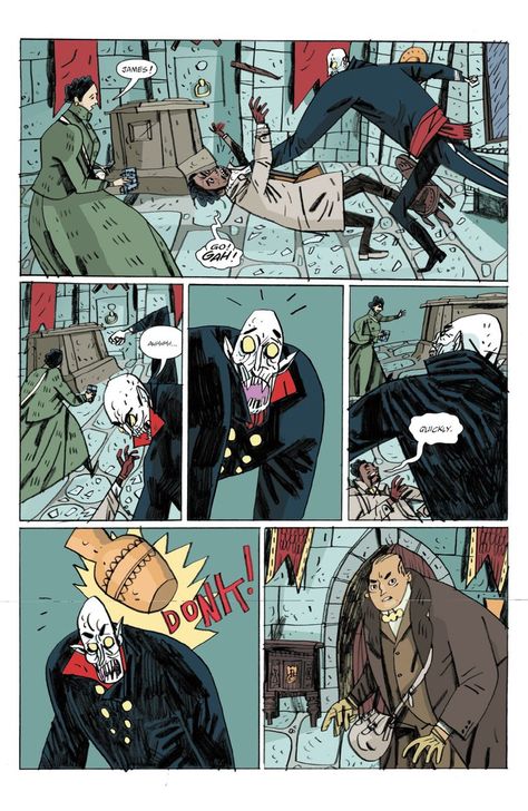 GRAPHIC NOVEL REVIEW: Falconspeare by Warwick Johnson-Cadwell — Comics Bookcase Warwick Johnson Cadwell, Comic Panneling, Graphic Novel Art Style, Graphic Novel Pages, Comic Examples, Graphic Novel Layout, Comic Storyboard, Vampire Comic, Vampire Hunters