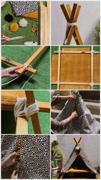 Cat Tent Diy, Diy Cat Tent, Cat Diy Crafts, Cat Teepee, Diy Teepee, Cat House Diy, Cat Tent, Diy Cat Toys, Cat Sanctuary