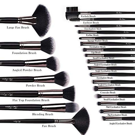 Eye Makeup Brushes Guide, Foundation Blending Brush, Makeup Contouring, Essential Makeup Brushes, Foundation Contouring, Makeup Brushes Guide, Best Drugstore Makeup, Blending Eyeshadow, Dj Images