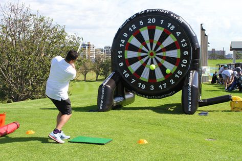 Golf Range Ideas, Golf Course Event Ideas, Golf Day Ideas Corporate, Golf Themed Games, Corporate Golf Event, Golf Event Ideas, Golf Games Tournament Fun, Golf Day Ideas, Golf Activation