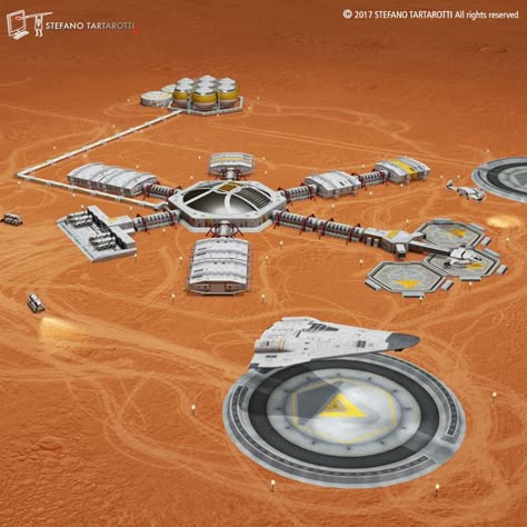 Moon or Mars Base 3D Model #AD ,#Mars#Moon#Model#Base Mars Project, Scifi Building, Mars Colony, Mars Space, Space Colony, Mars Exploration, Sci Fi Architecture, Sci Fi Games, Space Engineers