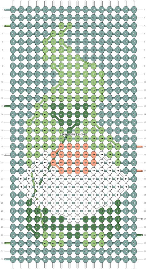 Alpha pattern #73372 variation #140164 | BraceletBook Heart Effect, Alpha Bracelets, Gnome Valentine, String Bracelet Patterns, Beads Designs, Garden Gnomes, Elf Hat, Perler Beads Designs, Alpha Pattern