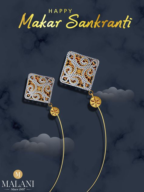 Hope this day fills your hearts with joy and love. #HappyMakarSankranti from all of us at #MalaniJewelers. Makar Sankranti Jewellery Ads, Pizza Art, Happy Makar Sankranti, Digital Invitations Wedding, Jewelry Promotion, American Diamond Jewellery, Diwali Images, Art Jewelry Design, Makar Sankranti