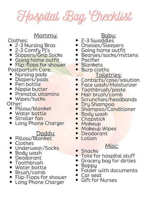 Hospital Bag Checklist For Mom To Be, Baby Hospital Bag Checklist, Mom Checklist, Hospital Bag For Mom To Be, Baby Trivia, Medical Tips, Baby Hospital Bag, Baby Delivery, Bag Checklist