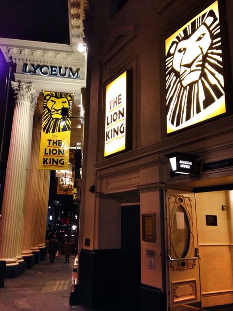 Lyceum Theatre, London (2015) The Lion King Lyceum Theatre London, Lion King Broadway, Broadway Posters, Cinema Theatre, Theatre Life, Lion King, Aesthetic Pictures, Places Ive Been, Broadway