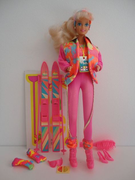 Barbie Ski Fun Barbie BD1990 #7511 Ski Barbie, Barbie Restoration, Barbie Winter, Barbie 1990, Barbie 90s, Barbie Aesthetic, Barbie Halloween, Barbie Core, Barbie Movie