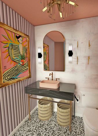 Maximalist Decor Bathroom, Eclectic Glam Decor, Maximalist Bathroom, Eclectic Glam, Boho Bathroom Ideas, Glam Bathroom, Luxe Bathroom, Maximalist Interior, Eclectic Bathroom