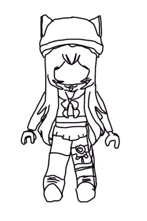 Roblox avatar sketch that I make myself Avatar Sketch, Vintage App, Easy Graffiti Drawings, Kawaii Chan, Hello Kitty Printables, Body Base Drawing, Detailed Coloring Pages, Paper Doll Template, Easy Drawings Sketches