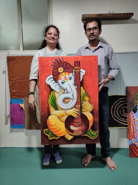 Pin by Rajesh Fine Art on R.F.A WORKSHOP | Ganesh art paintings, Small canvas art, Diy canvas art painting Vinayaka Paintings, Ganesha Art Drawing Paintings, Ganesh Canvas Painting, Art Diy Canvas, Ganesh Painting, Canvas Art Diy, Buddha Painting Canvas, Ganesh Art Paintings, Buddha Art Drawing