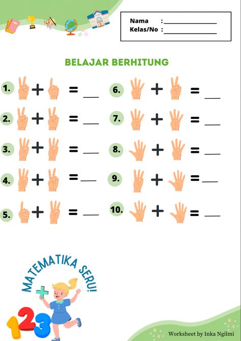 Sentra Persiapan, Pelajaran Tk, Soal Tk, Math Fractions Worksheets, Preschool Activities Printable, Kids Worksheets Preschool, Preschool Math Worksheets, Preschool Activities Toddler, Fractions Worksheets