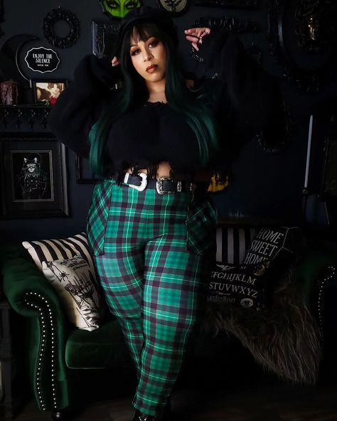 Happy Friday! Tell me about your weekend plans! . . . . #goth #afrogoth #blackgoth #gothgirls #altblackgirls #alternativeblackgirl #alternativegirl #altfashion #altgirl #blackaltgirl #gothfashion #plussizegoth #urbangoth #plussizegothmodel #plussizegothgirl #gothichomedecor #gothdecor #gothicdecor #gothichome #gothhomedecor French Style Outfits, Edgy Work Outfits, Minimalist Fashion Outfits, Goth Streetwear, Goth Model, Casual Outfit Inspiration, Witchy Fashion, Black Milk Clothing, 90s Fashion Outfits