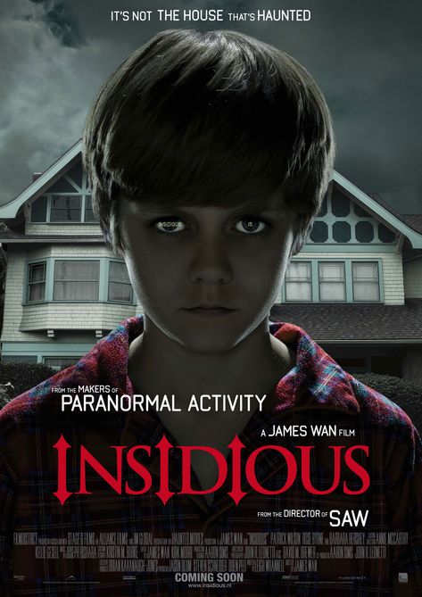 Insidious Insidious Movie, Evil Children, Patrick Wilson, Rose Byrne, Horror Movie Icons, Film Horror, Thriller Movies, Cinema Posters, Horror Movie Posters