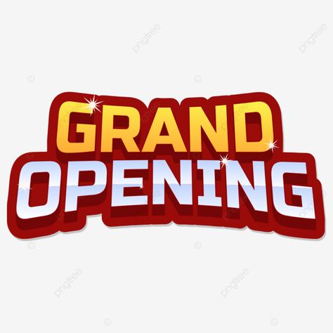 Grand Opening Png Hd, Grand Opening Png, Grand Opening Design, Grand Opening Background, Logo Background Design, Grand Opening Banner, Gradient Text, Birthday Font, Animal Pictures For Kids