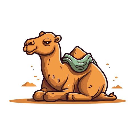 Sand Vector, Camel Illustration, Camels Illustration, Desert Animals, Portfolio Web Design, Kid Character, Logo Banners, Cityscape Photos, Art And Crafts