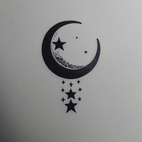 Moon And Star tattoo design ideas - Creative Tattoo Ideas Star And Moon Tattoo, Moon And Star Tattoo, Creative Tattoo Ideas, Moon Tattoos, Creative Tattoo, Star Tattoo Designs, Star Tattoo, Tattoo Design Ideas, About Tattoo