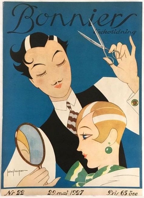 Art Deco Magazine, 20s Art, Art Deco Ideas, Art Deco Illustrations, Salon Logo Design, Art Deco Poster, Art Deco 1920s, Chic Art, Illustration Painting