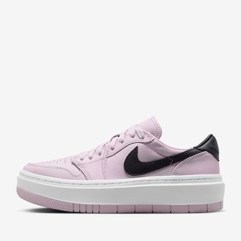 Nike Women’s Jordan 1 Elevate Low - Iced Lilac Air Jordan 1 Elevate Low, Jordan 1 Elevate Low, Jordan 1 Elevate, Air Jordan 1s, Jordan 1s, Wings Logo, Sneaker Games, Air Max 1, Los Angeles Lakers