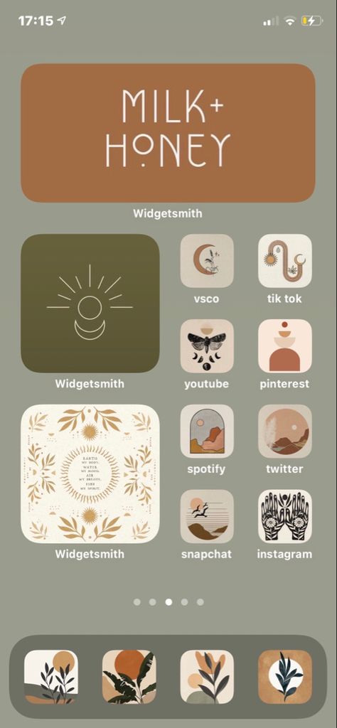 Home Screen Inspo Widgets, Boho Ios Homescreen, Boho Phone Theme Ideas, Boho Phone Theme, Boho Screensaver, Widget Home Screen Ideas, Boho Home Screen, Boho Homescreen, Boho Widgets