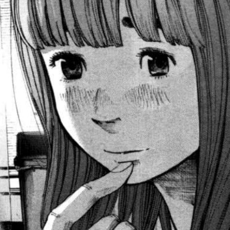 Black And White Manga Icon, White Manga Icon, Aiko Tanaka Icon, Aiko Tanaka, Manga Icon, A Girl, Black And White, Hair