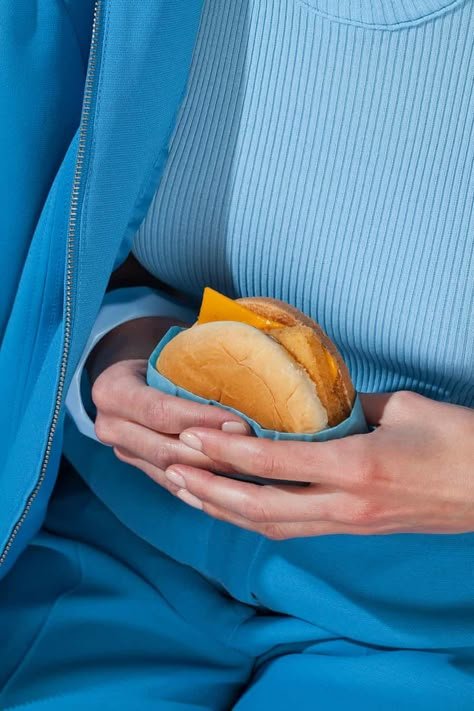 Dressed to ingest: foodie fashion – in pictures | Art and design | The Guardian Conceptual Photography, Magnum Photos, Different Recipes, Blue Aesthetic, Food Styling, Abba, Food Photo, Hot Dog Buns, Creative Photography