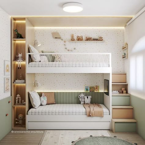 Small Kids Bedroom, Kids Room Bed, Kids Bed Design, Small Kids Room, Kids Rooms Inspo, Kids Shared Bedroom, Kids Room Interior, Kids Room Interior Design, Modern Kids Bedroom