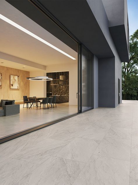 Premium Italian Outdoor Porcelain Paving Slabs and Tiles | Porcelain Tiles | Porcelain Floor Tiles UK Tile Patio Floor, Outdoor Tiles Floor, Outdoor Tile Patio, Large Floor Tiles, Outside Flooring, Tiles Uk, Outdoor Porcelain Tile, Porcelain Paving, Porch Tile