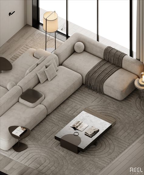 #living #livingroom #livingroomdesign #livingroomdecor #interiordesign #interiordesigner #interiordesignideas #ksa #saudiarabia #emirates #uae #reelstudio00 Living Area Sofa Design, Dubai Penthouse, Dhoma Gjumi, Minotti Sofa, Designer Room, Minimal Living Room, Cozy Couch, Apartment Living Room Design, Cozy Sofa