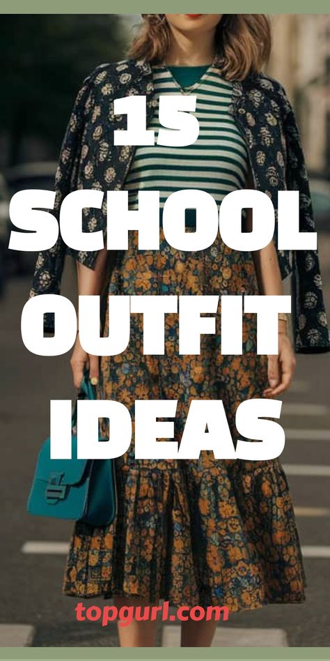 15 School Outfit Ideas That’ll Make You the Queen of Campus Outfits For 14yrs, Teen Girl Fashion Trends 2024, School Attire, Teen Fashion Trends, School Outfit Ideas, Size 10 Fashion, Cute Ankle Boots, School Hallways, Aesthetic Outfit Ideas