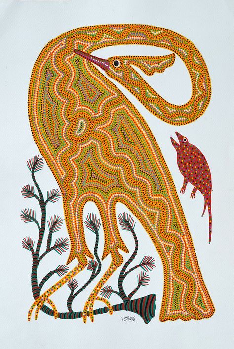 https://www.mojarto.com/artworks/folk-art/bhuri-bai/bhil-art/MA311925 Tiger Folk Art, Rajasthani Folk Art Painting, Pithora Painting, Rajasthani Prints, Bhil Art, Gond Art, Japanese Designs, Gond Painting, Chinese Folk Art