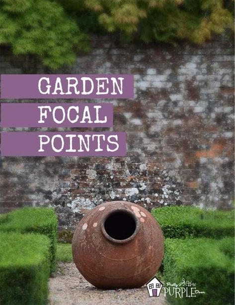 Focal Point Garden Landscape Design, Garden Features Focal Points Diy, Landscaping Focal Point Ideas, Landscape Features Focal Points, Garden Focal Point Ideas Diy, Yard Focal Point Ideas, Focal Point Landscape Design, Focal Point Garden Ideas, Focal Points In Gardens