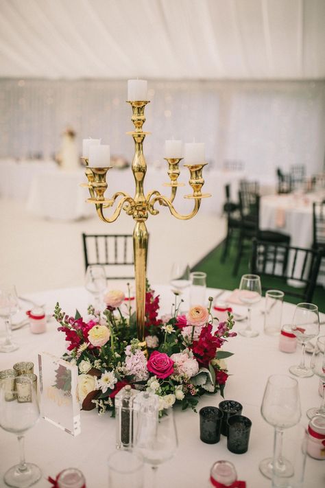 Candlebra Centerpiece, Candleabras Centerpiece, Gold Candelabra Centerpiece, Candleabra Wedding, Candelabra Flowers, Candelabra Wedding Centerpieces, Chandelier Centerpiece, Styling Flowers, Gold Candelabra