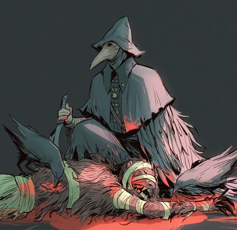 Bloodborne Dnd, Eileen The Crow, Creepy Sketches, Soul Saga, Doctor Art, Plague Doctors, Scp 049, Artist Problems, Bloodborne Art