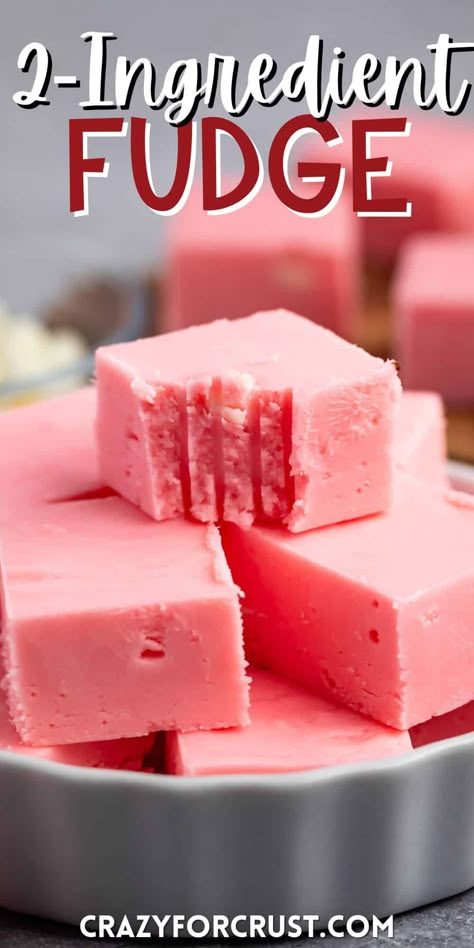 Frosting Fudge Recipe 2 Ingredients, Cherry Coke Fudge Recipe, Fudge Recipes Using Canned Frosting, Creamcycle Fudge, Two Ingredients Fudge, 5 Min Fudge Recipes, Cake Mix Fudge Recipe, 2ingredient Fudge, Easy Fudge Recipe 3 Ingredients Simple