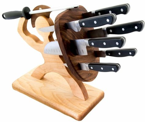 Unique Gifts For Dad, Deco Originale, Kitchen Cutlery, Knife Block Set, Specialty Knives, Knife Holder, Knife Sharpening, Knife Set, Knife Sets