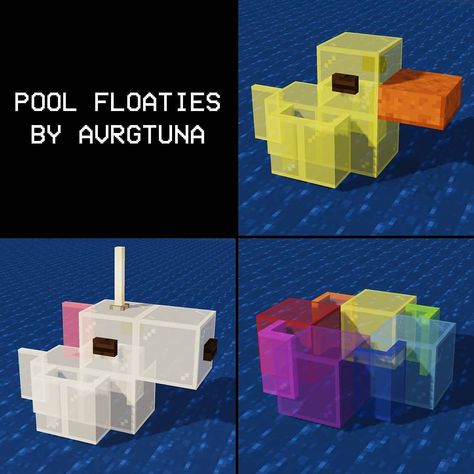 Minecraft Pool Ideas, Minecraft Pool, Minecraft Bases, Case Minecraft, Minecraft Decoration, Mc Ideas, Minecraft Aesthetic, Minecraft Seed, Minecraft Banner Designs