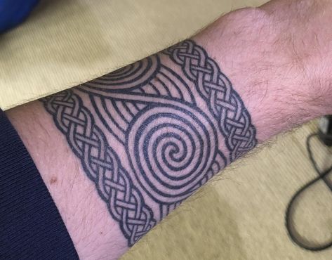 Celtic Swirl Tattoo, Megalithic Art, Pictish Tattoo, Celtic Band Tattoo, Welsh Tattoo, Druid Tattoo, Nordic Tattoos, Celtic Sleeve Tattoos, Celtic Tattoos For Men