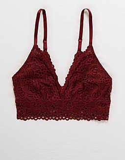 Boho Bra, Red Lace Bra, Red Bralette, Aerie Bras, Lacy Bra, Sewing Lingerie, Red Bra, Boho Lace, Crop Top Outfits