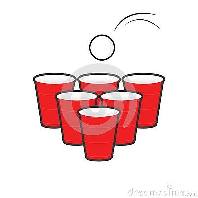 Beer pong set. Clipart image isolated on white background Beer Pong Tattoo, Beer Pong Table Designs, Big Little Paddles, Guys 21st Birthday, Sorority Paddles, 21st Birthday Cakes, Sorority Canvas, Beer Pong Tables, Ping Pong Balls