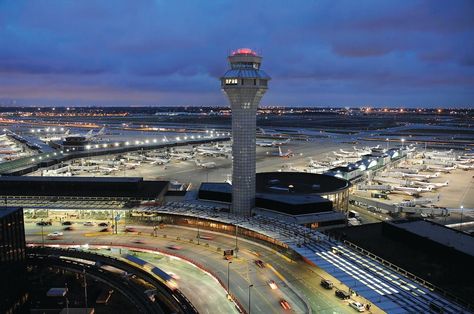 FAA Puts $677M Toward Infrastructure at 214 Airports #wysluxury Ohare Airport, Airport Control Tower, Airport Architecture, O'hare International Airport, Chicago Airport, Airport Shopping, Control Tower, Airport Parking, Airport Design