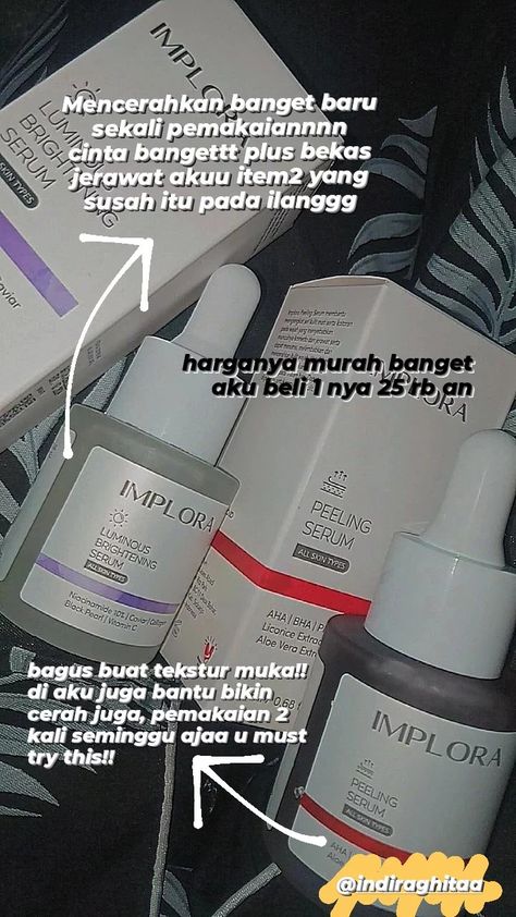 Rekomendasi skincare dan review pemakaian Serum Mencerahkan Wajah, Serum Jerawat, Serum Wajah, Fix Makeup, Recommended Skin Care Products, Skincare Serum, Beautiful Skin Care, Korean Eye Makeup, Hydrating Serum