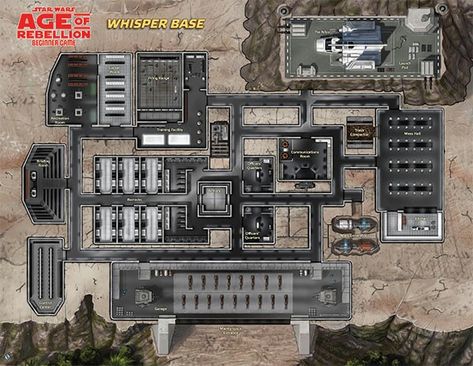 Imperial base Edge Of The Empire, Sci Fi Rpg, Traveller Rpg, Map Layout, Building Map, Fantasy Flight Games, Tabletop Rpg Maps, Rpg Maps, Adventure Map