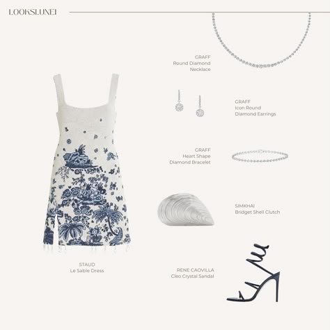 Blue and silver combined with diamonds for special occasions #eveningoutfit #occassionwear #virtualstyling Outfit Inspo Birthday, Indochine Interior, Scandinavian Outfit, Luxurious Clothes, Birthday Look, Model Clothes, Lux Fashion, Fancy Fits, Evening Outfit