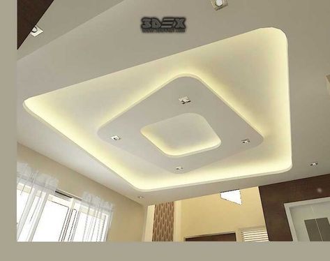 Contemporary Ceiling Design, Ceiling Designs For Living Room, Latest False Ceiling Designs, Designs For Living Room, Pop Design For Hall, False Ceiling Designs, Simple False Ceiling Design, False Ceiling Bedroom, Office Light