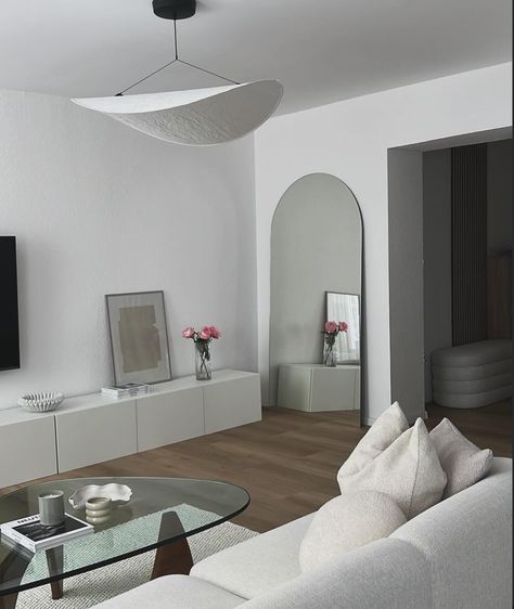 @interiorbyd | cozy living room • • • • #interiordesign #interiorinspiration #interior #homedecor #livingroom #livingroomdecor #aesthetic Living Room Decor Black, Mirror Arch, Arched Full Length Mirror, Arch Floor Mirror, Room Decor Black, Arch Wall Mirror, Mens Room Decor, Mirror For Bedroom, Mirror With Stand