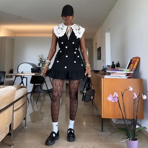 Nthabiseng (@itsnthabim) • Instagram photos and videos Dots Dress Outfit, Eclectic Outfits, Street Style Outfits Casual, Dots Dress, Blogger Street Style, Warm Weather Outfits, Gothic Style, Womens Casual Outfits, Cute Casual Outfits