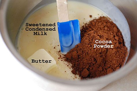 Brazilian Brigadeiro recipe - I really want to remember this for Christmas! Brazilian Cake Condensed Milk, Brigadeiro Cake Filling, Brazil Desserts, Cocoa Powder And Condensed Milk, Condensed Milk Cocoa Powder, Condensed Milk And Cocoa Powder, Brazilian Deserts, Fudge With Condensed Milk, Brazilian Dessert