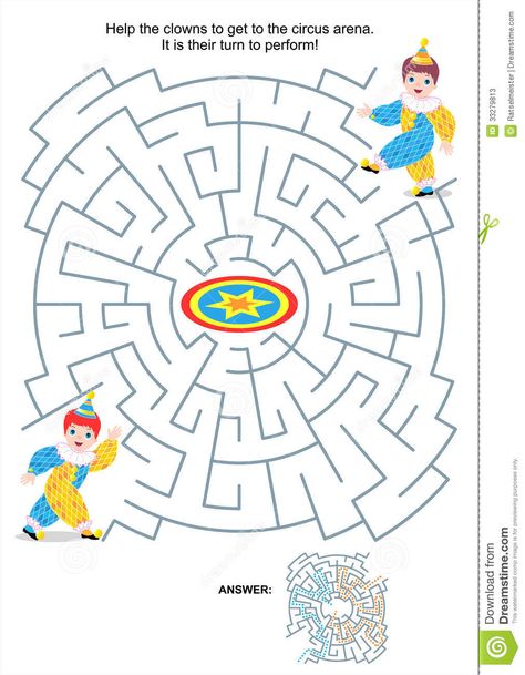 Maze Games For Kids, Printable Mazes, Kids Help, Pediatric Occupational Therapy, Maze Game, Printable Activities For Kids, Game For Kids, The Circus, Printable Activities