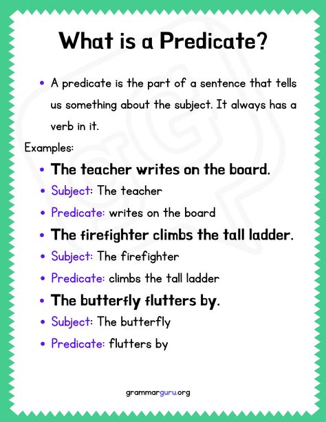 Predicate What Is Subject And Predicate, Free Reading Comprehension Worksheets, English Grammar Pdf, Basic English Grammar Book, English Grammar Notes, English Grammar For Kids, English Word Book, Grammar For Kids, English Teaching Materials