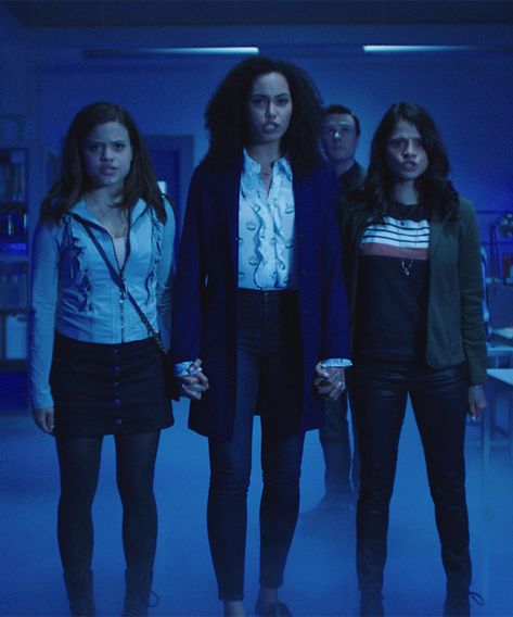 This Feud Between The Old & New Charmed Casts Needs To End+#refinery29 Book Of Shadows Charmed, Madeleine Mantock, Melonie Diaz, Sarah Jeffrey, Charmed 2018, Rupert Evans, Witch Movies, Prue Halliwell, Charmed Reboot